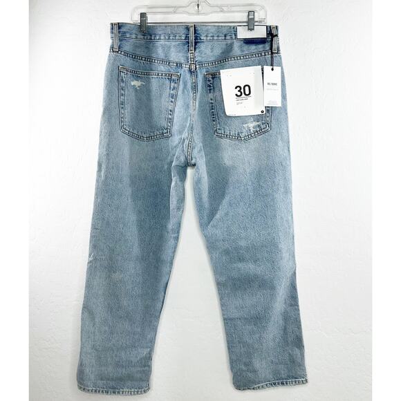 RE/DONE Originals Low Slung Distressed Crop Jeans 188-3WLSLC Size 30 Mid Rise - Picture 8 of 11